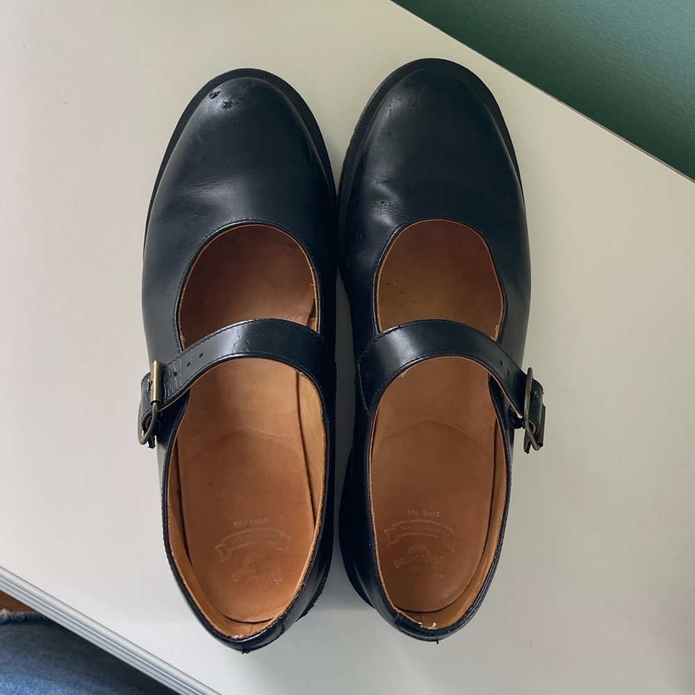 Black Doc Marten Mary Janes